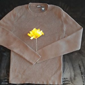 Moda International knitted chocolate brown sweater